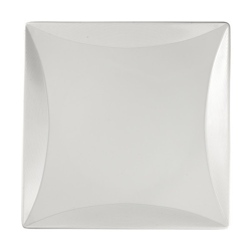 Royal Porcelain - 10.8" x 10.8" Vortex White Square Plate (12 Per Case) - 61105ST0506