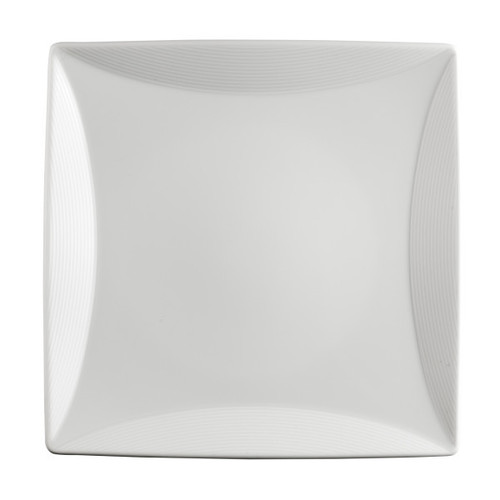 Royal Porcelain - 5.8" x 5.8" Vortex White Square Rim Plate (36 Per Case) - 61105ST0508
