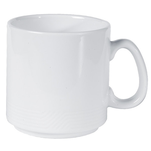 Royal Porcelain - 9 oz Contessa White Mug (36 Per Case) - 61106ST0583