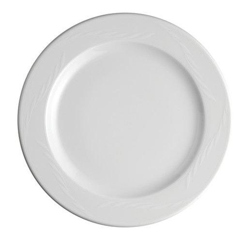 Royal Porcelain - 10.25" Avalon White Rim Plate (12 Per Case) - 61131ST0253