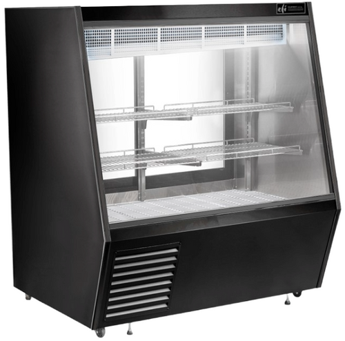 EFI Sales - 48" Black Refrigerated Deli Showcase w/ Flat Front - CDCBS-48