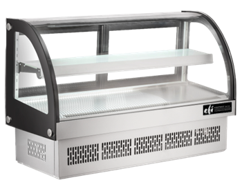 EFI Sales - 48" Refrigerated Drop-In Countertop Display Case w/ Curved Front - CGCM-CT-4833