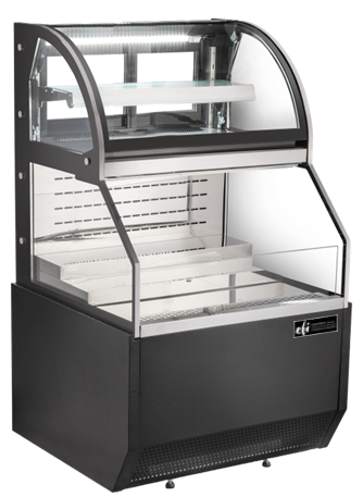 EFI Sales - 36" Black Open Air Combo Merchandiser - CGOCM-3661