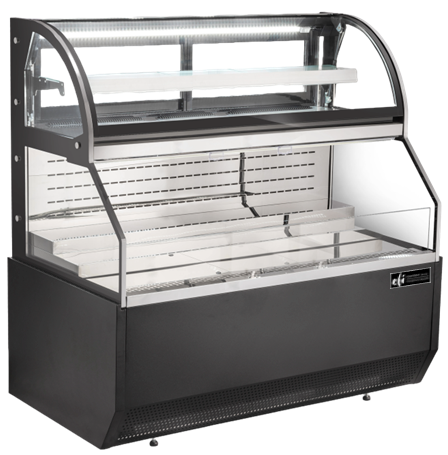 EFI Sales - 60" Black Open Air Combo Merchandiser - CGOCM-6061