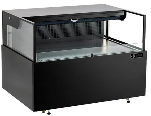 EFI Sales - 47" Black Straight Sided Open Air Display Case - CGOMS-4734