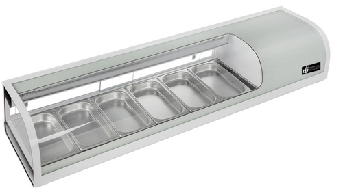 EFI Sales - 72" Stainless Steel Refrigerated Sushi Merchandiser - CSCM-7213S