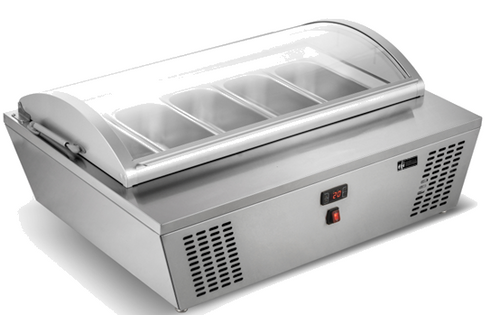 EFI Sales - 39" Gelato Freezer Merchandiser w/ 5 Pans - FGCM-5P