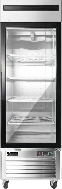 EFI Sales - 27" Stainless Steel Glass Door Freezer Showcase - FI1-27GDSVC