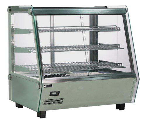 EFI Sales - 34" Countertop Heated Display Case w/ Front & Back Doors - HGSM-CT-3427-SF