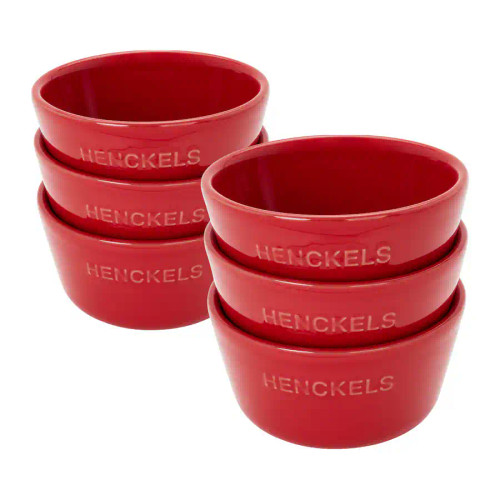 Henckels -  6Pc Cherry Red  Ramekin Set (FINAL SALE)