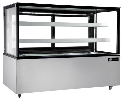 EFI Sales - 61" Neutral Display Case w/ Flat Top - NDCGSM-6148