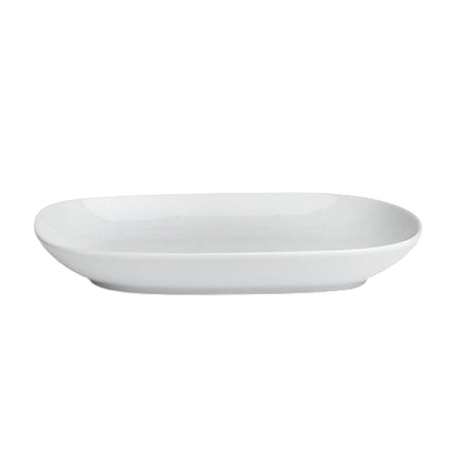 Varick - Cafe Porcelain Bistro 7.25" x 5.1" White Oval Tray (24 Per Case) - 6900E401