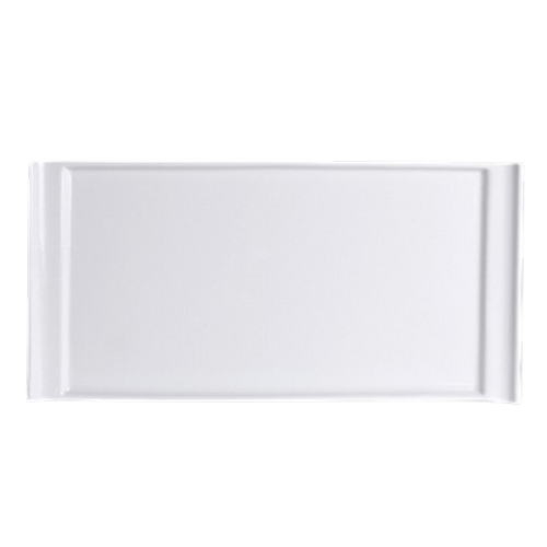 Varick - Cafe Porcelain Pub 8" x 4" White Rectangle Tray (12 Per Case) - 6900E407