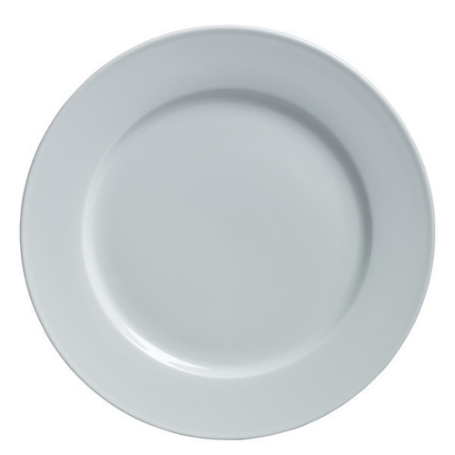 Varick - Cafe Porcelain Classic Cafe 8" White Plate (12 Per Case) - 6900E505