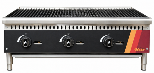EFI Sales - 36" Natural Gas Lava Rock Charbroiler - HCH36-LV-N