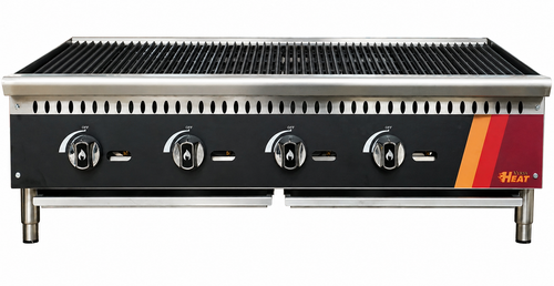 EFI Sales - 48" Natural Gas Lava Rock Charbroiler - HCH48-LV-N