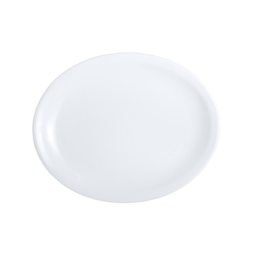 Varick - Cafe Porcelain Classic Cafe 13.5" x 10.8" White Oval Platter NR (12 Per Case) - 6900E5086