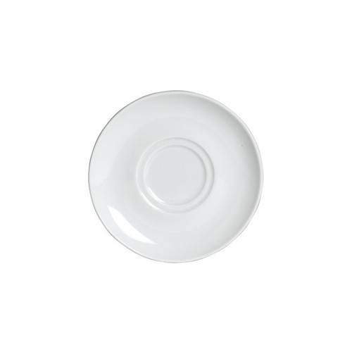Varick - Cafe Porcelain Classic Cafe 6.25" White Saucer (12 Per Case) - 6900E530