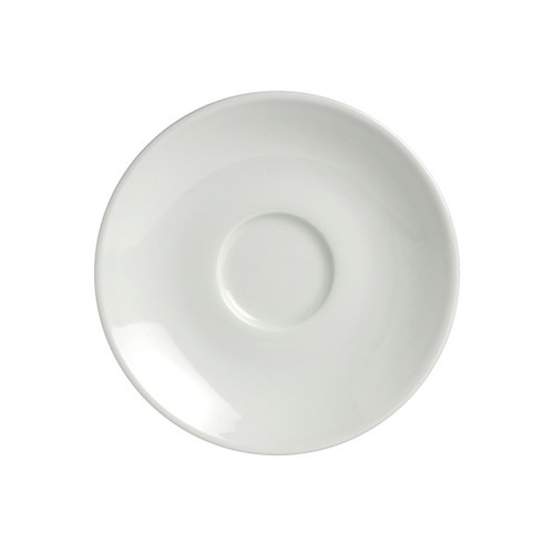 Varick - Cafe Porcelain Classic Cafe 4.75" White AD Saucer (12 Per Case) - 6900E532