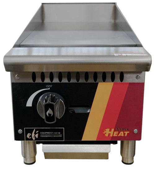 EFI Sales - 12" Natural Gas Griddle w/ Manual Controls - HGM12-N