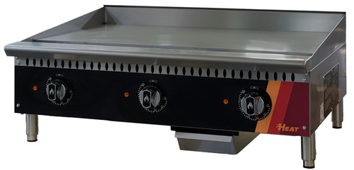 EFI Sales - 36" Natural Gas Griddle w/ Thermostat Controls - HGT36-N