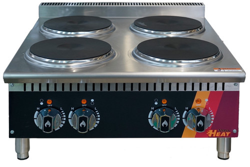 EFI Sales - 24" Electric Hot Plate w/ 4 Burners - HHP24-4B-ELC