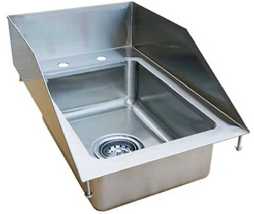 EFI Sales - Single Bowl Drop In Sink w/ 10" Depth & Splashguard - SIHD819-10-S