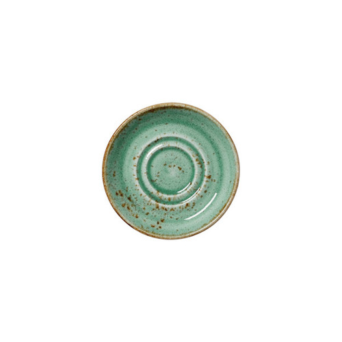 Steelite - Craft 4.6" Aqua Double Wall Saucer (12 Per Case) - 12130165