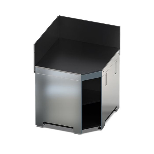 ENO - MODULO Black & Stainless Corner Cabinet - PMOD8508
