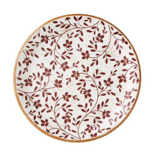 Steelite - Impressions 10" Flora Brown Plate (12 Per Case) - 18030566