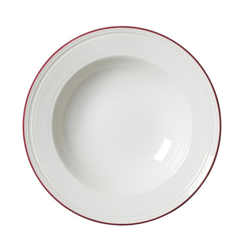 Steelite - Bead 9.5" Maroon Soup / Pasta Plate (12 Per Case) - 1407X0123