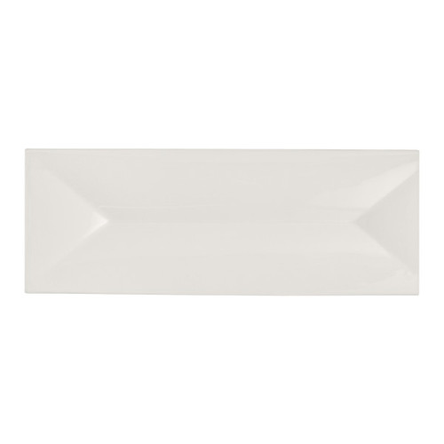 Rene Ozorio - White Album 11.1" x 3.8" Rectangular Tray W/ Indent (12 Per Case) - 51109ST3239