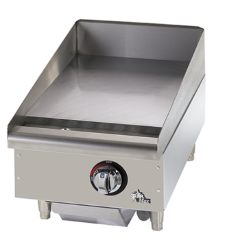Star - 15" Star-Max Gas Griddle w/ Thermostat  & Steel Plate - 615TF
