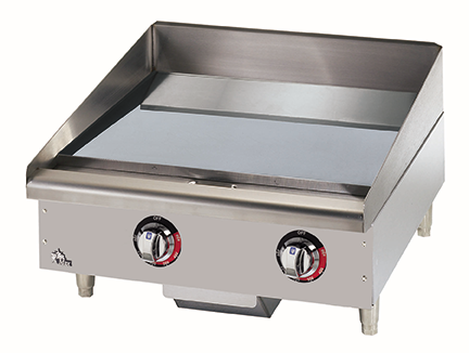 Star - 24" Star-Max 208/240V Electric Griddle w/ Snap-Action Thermostat & Steel Plate - 524TGF