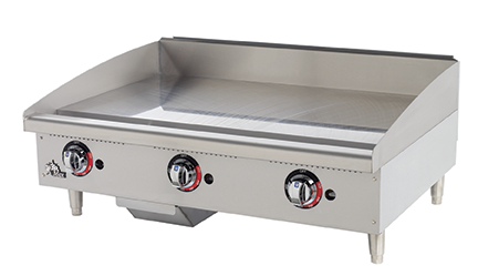 Star - 36" Star-Max Gas Griddle w/ Thermostat, Steel Plate & Safety Pilot - 636TSPF