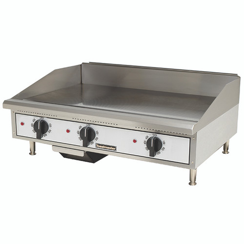 Star - 36" Toastmaster 208/240V Electric Griddle w/ Snap-Action Thermostat Controls & Steel Plate - TMGE36