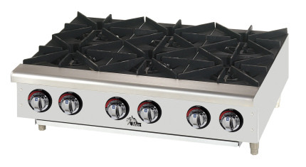 Star - Star-Max 6 Burner Gas Hot Plate - 606HF