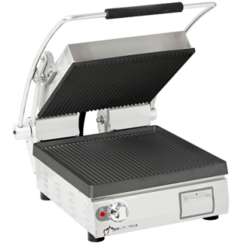 Star - Pro-Max 14" Panini Grill 120V w/ Grooved Iron Plates - PGT14I
