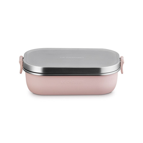 Le Creuset - Shell Pink .9L On The Go Stainless Steel Lunch Box