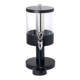 Creations - Axis Buffet 4 Qt Black Juice Dispenser W/ Stand - 7356MW318