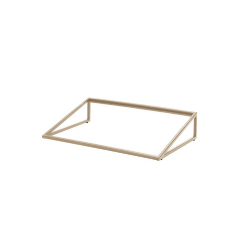 Creations - Axis Pivot Champagne 13.8" x 21.8" x 4.5" Angled Rectangular Riser - 7364MW340
