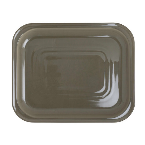 Creations - Brooklyn 12.75" x 10.3" Grey GN 1/2 Platter (6 Per Case) - 7802ZM5006