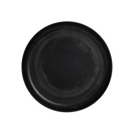 Creations - Raven 8.8" Black Melamine Plate (12 Per Case) - 7803ZM6005