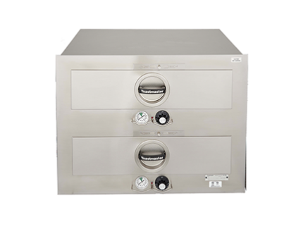Star - Toastmaster Built-In Double Drawer Warmer w/ 16" x 16" x 5" Pans - 3B20AT09