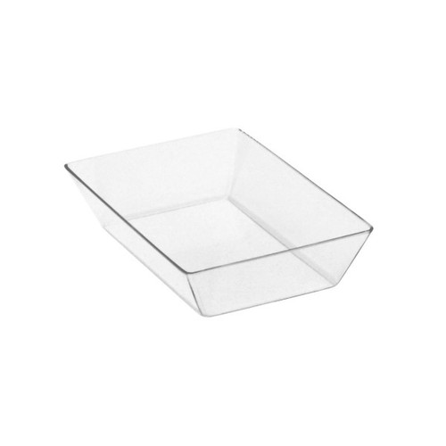 Delfin - Renew Bambu 9" x 6" Clear Rectangle Basket Liner (12 Per Case) - DFBKL9604TG