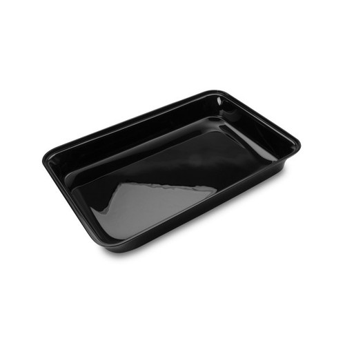 Delfin - Market Tray 1.25 Gal Black Acrylic Rectangle Bowl (6 Per Case) - DFBRC151210