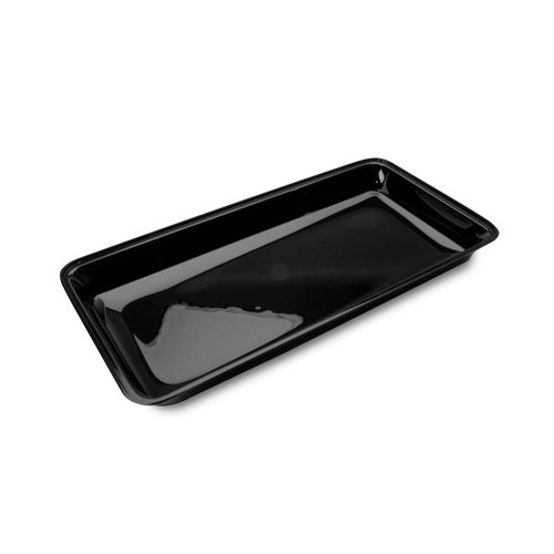 Delfin - Market Tray 1 Gal Black Acrylic Rectangle Bowl (6 Per Case) - DFBRC20810