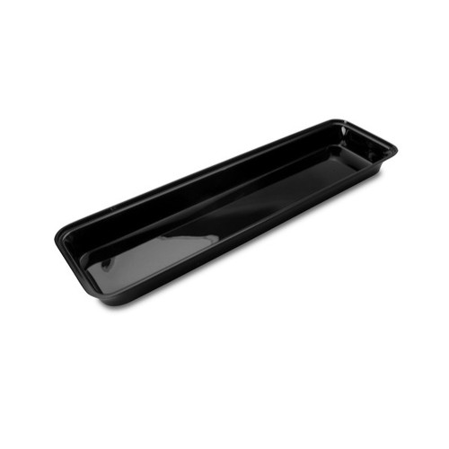 Delfin - Market Tray 1.25 Gal Black Acrylic Rectangle Bowl (6 Per Case) - DFBRC24810