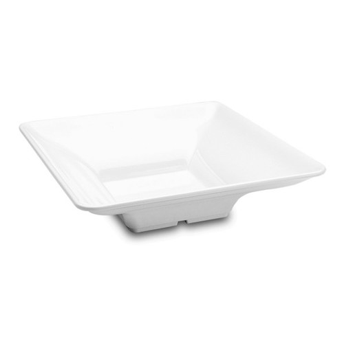 Delfin - Pacific Rim 3 Qt White Melamine Square Bowl (5 Per Case) - DFBSQ123AS020