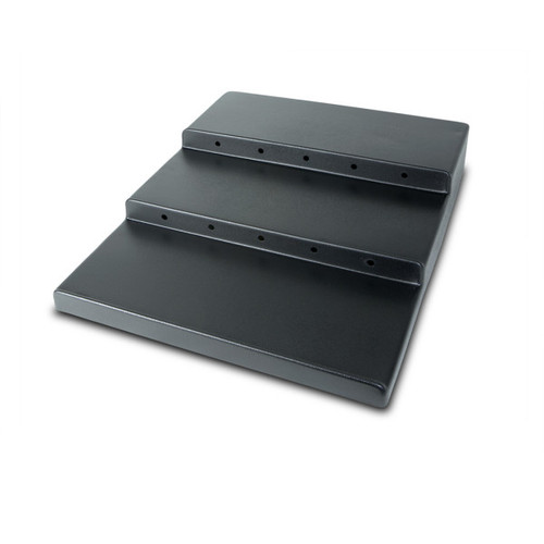 Delfin - 3-Tier Black ABS Step Up Riser (2 Per Case) - DFSU2430317